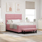Cama tipo Box Spring Azul oscuro 190 x 120 cm Terciopelo