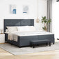 Cama tipo Box Spring Azul oscuro 190 x 120 cm Terciopelo