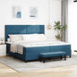 Cama tipo Box Spring Azul oscuro 190 x 120 cm Terciopelo