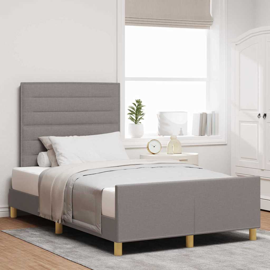 Estrutura de cama com cabeceira Azul 100 x 200 cm tecido