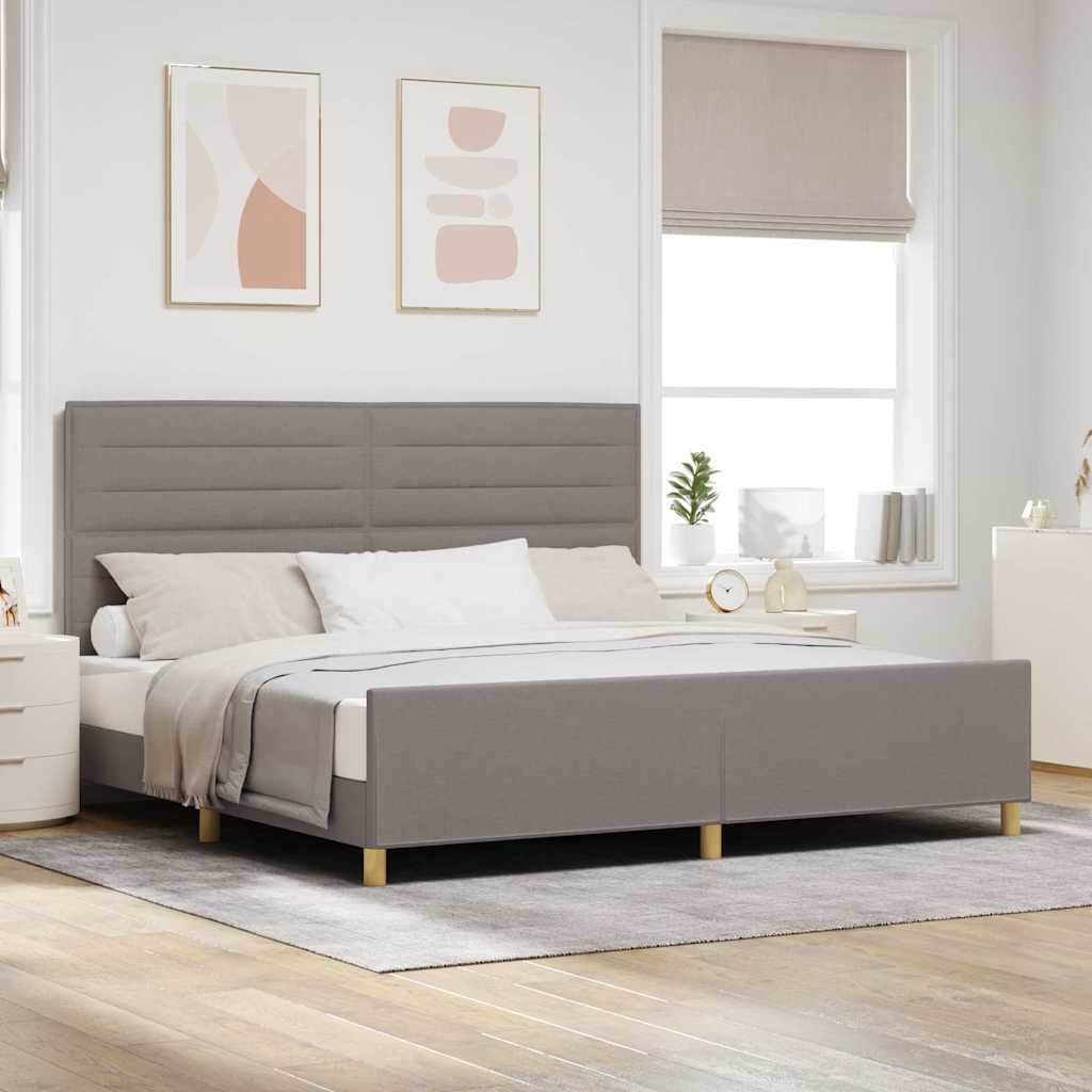 Estrutura de cama com cabeceira Azul 100 x 200 cm tecido