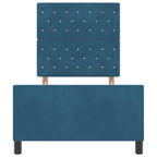 Cama Box Azul Escuro 100 x 200 cm Veludo