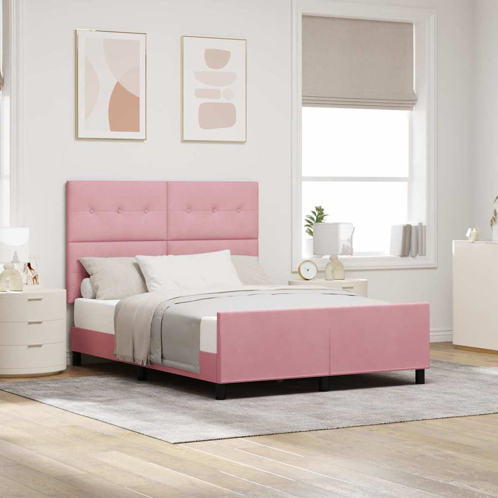 Cama Box Azul Escuro 100 x 200 cm Veludo