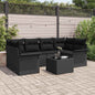 7-Piece Garden Sofa Set Beige and Cream 55 x 55 x 37 cm