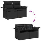Conjunto de sofá de jardín 10 pcs Beige ratán sintético