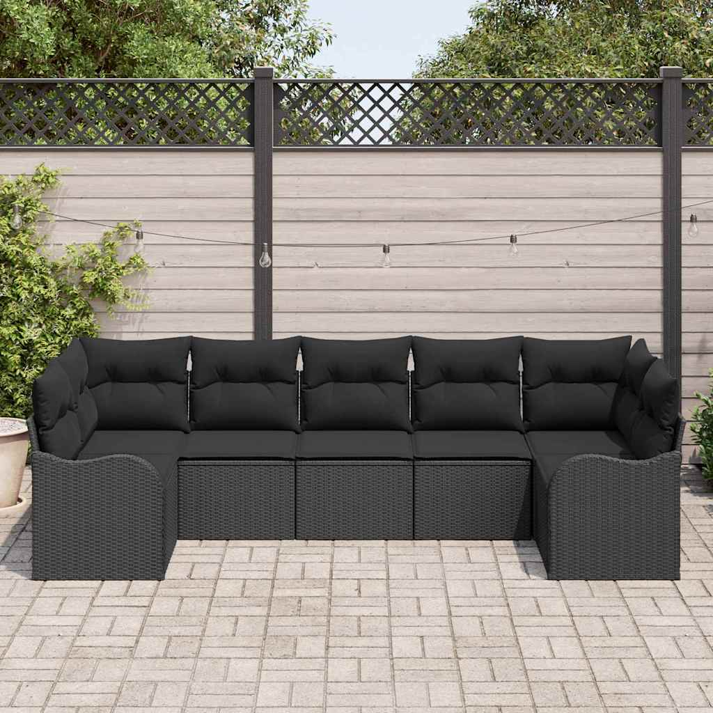 Conjunto de sofá de jardín 10 pcs Beige ratán sintético