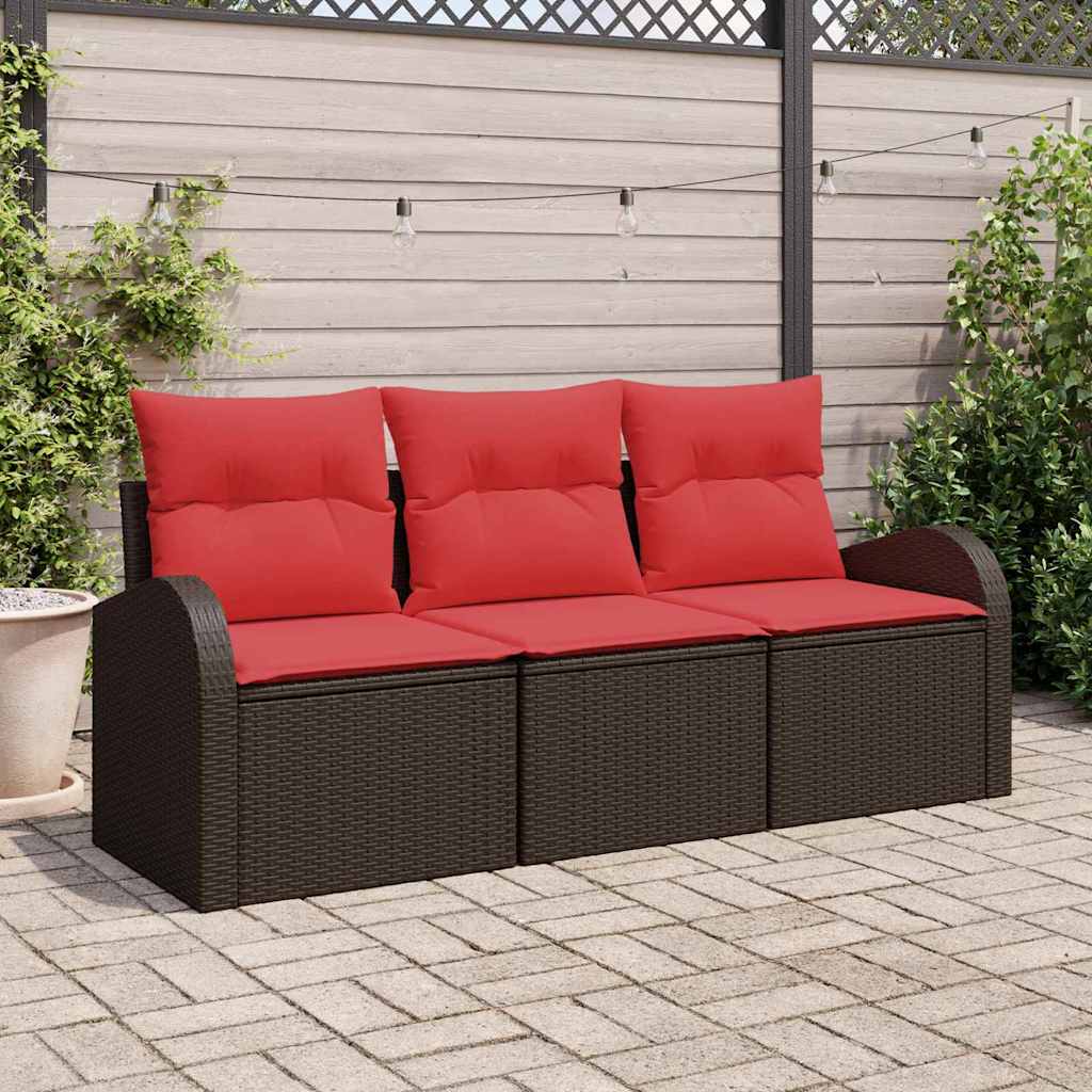 Conjunto de sofá de jardín 10 pcs Beige ratán sintético