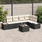 Garden Sofa Set Beige and Cream Synthetic Rattan