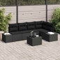 Garden Sofa Set Beige and Cream Synthetic Rattan