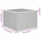 Conjunto de sofás de jardín 6 pcs Negro ratán sintético