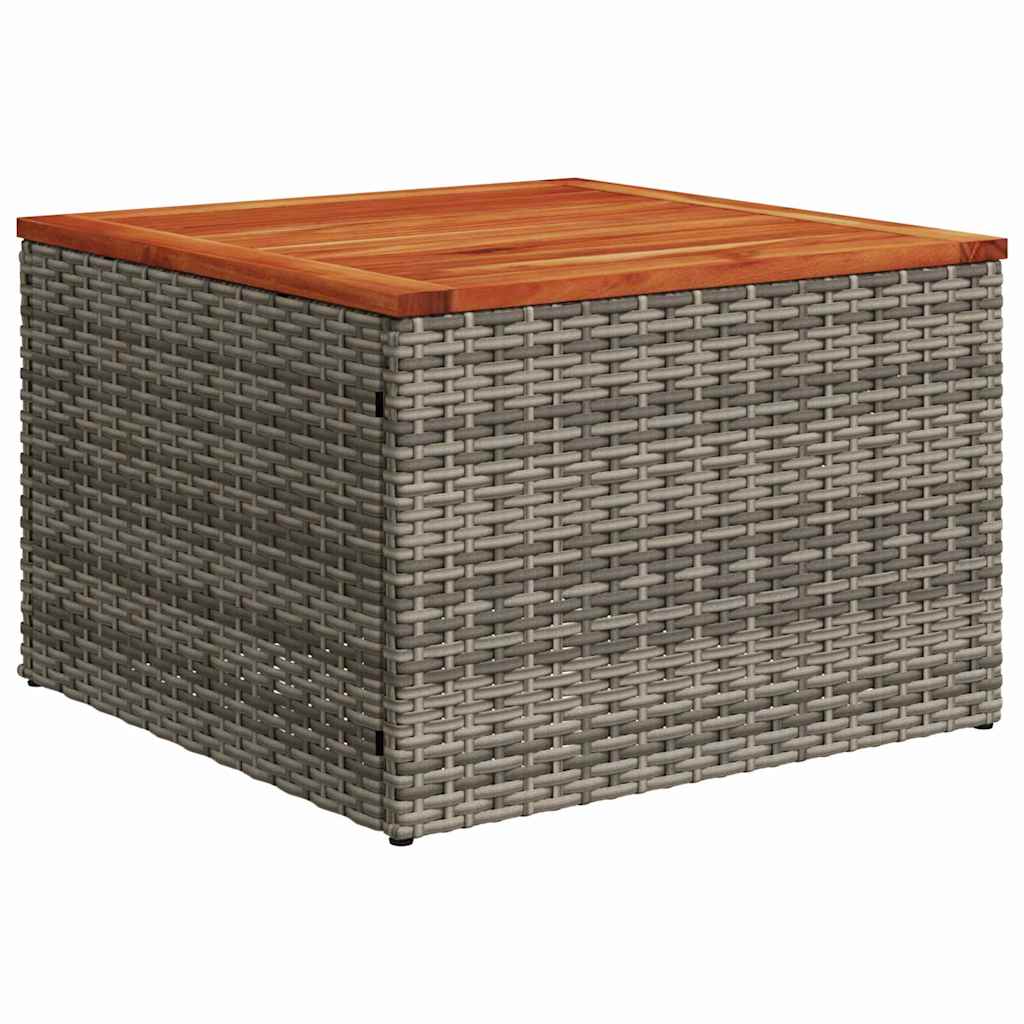 Conjunto de sofá de jardín 6 pcs Gris Poliratán