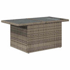 Conjunto de sofá de jardín 6 pcs Gris Rattan de Poliéster