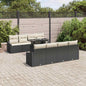 9-piece Outdoor Rattan Sofa Set Beige