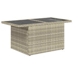 Conjunto de sofá de jardín 7 pcs Gris Claro y Gris Oscuro