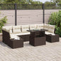 8-piece garden sofa set Light Gray and Dark Gray