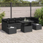8-piece garden sofa set Light Gray and Dark Gray