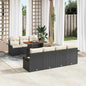 8-piece Garden Sofa Set Beige Polyrattan
