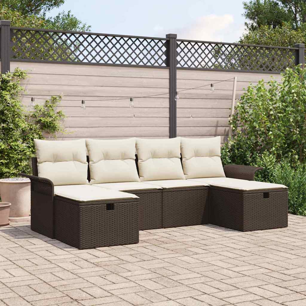 Conjunto de sofá de jardín 11 pcs Gris Rattan de Poliéster