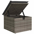 Conjunto de sofá de jardín con cojín 6 pcs Gris Poliratán