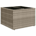 Conjunto de sofá de jardín con cojín 7 pcs Gris claro Poliratán