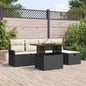 6-piece Garden Sofa Set Beige Synthetic Rattan