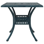 Conjunto de Comedor de Jardín 3 pcs Verde Aluminio