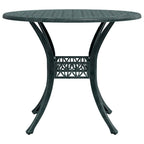 Conjunto de Comedor de Jardín 3 pcs Verde Aluminio