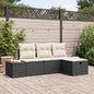 4-piece Garden Sofa Set Beige Synthetic Rattan