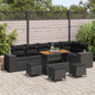 Garden sofa set 10 pcs Beige synthetic rattan