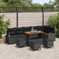 10-piece garden sofa set Synthetic rattan beige