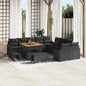 Conjunto de sofás de jardim 13 pçs Bege rotim sintético