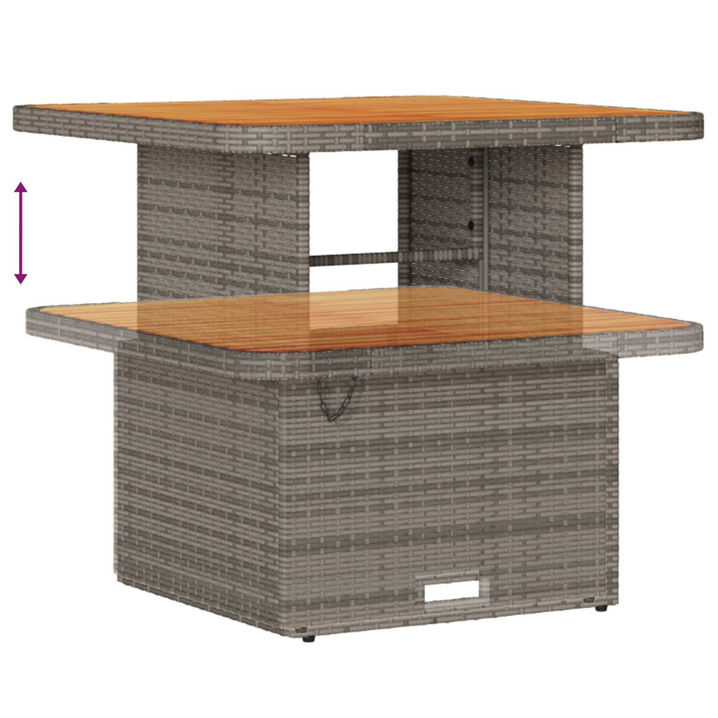 Conjunto de sofás de jardín 11 pcs Gris ratán sintético