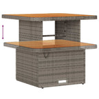 Conjunto de sofás de jardín 11 pcs Gris ratán sintético