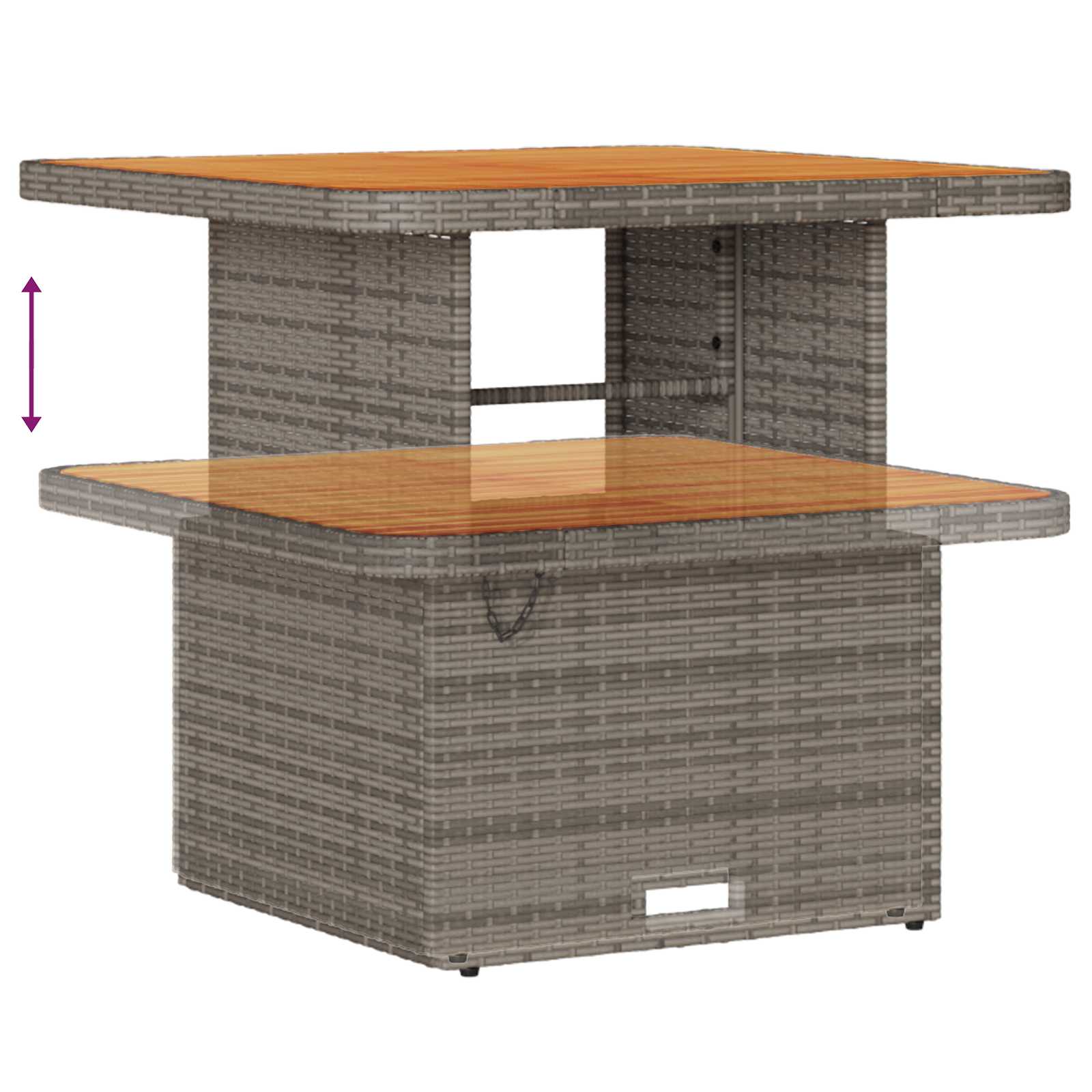 Conjunto de sofás de jardín 11 pcs Gris ratán sintético