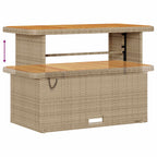 Conjunto de sofás de jardín 10 pcs Beige ratán sintético