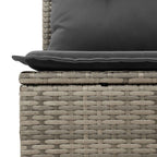 Conjunto de sofás de jardín 8 pcs Gris ratán sintético