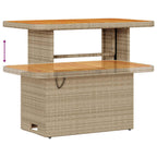 Conjunto de sofás de jardín con cojín 10 pcs Beige y Crema