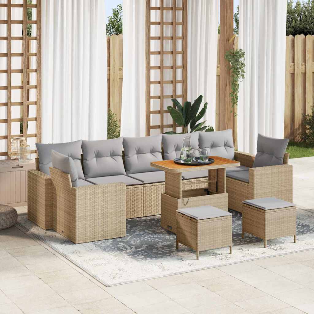 Conjunto de sofás de jardín 13 pcs Gris ratán sintético