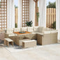 Conjunto de sofás de jardín 13 pcs Gris ratán sintético