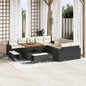 Conjunto de sofás de jardim com almofadões 17 pcs Bege e Creme