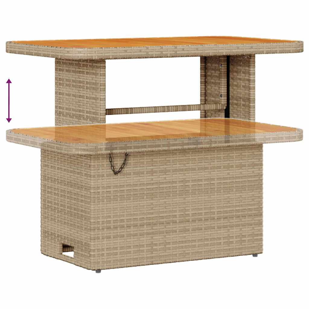 Conjunto de sofá de jardín con cojín 10 pcs beige y crema