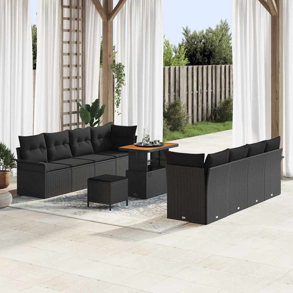 Conjunto de sofá de jardín Beige y Crema 100 x 100 x 71 cm