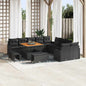 Conjunto de sofá de jardín con cojín 13 pcs Beige y Crema