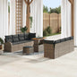 Garden Sofa Set with Cushion 11 pcs Beige and Cream