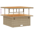 Conjunto de sofá de jardín Beige y Crema 100 x 100 x 71 cm
