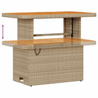 Conjunto de sofá de jardín con cojín 10 pcs Beige y Crema