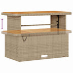 Conjunto de sofá de jardín con cojín 10 pcs Beige y Crema