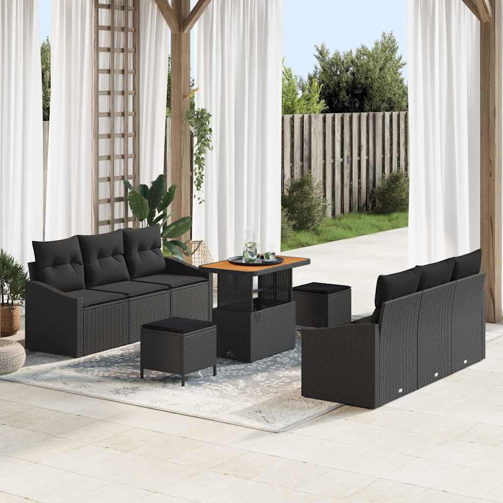 Conjunto de sofá de jardín Beige y Crema 100 x 100 x 71 cm
