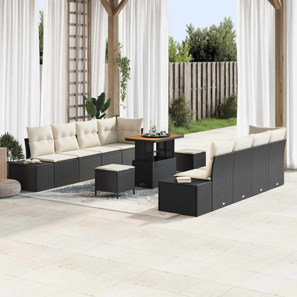 Conjunto de sofás de jardín Beige 100 x 100 x 71 cm Poliratán