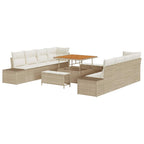 Conjunto de sofás de jardín Beige 100 x 100 x 71 cm Poliratán